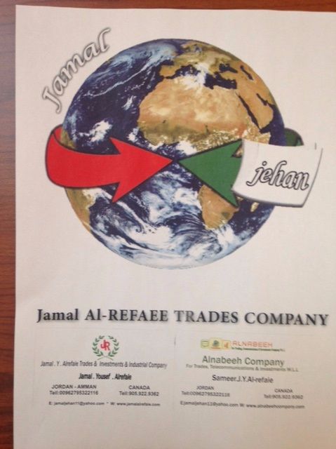 www.jamalalrefaie.com       Jamal . Y . Alrefaie Tradesand Investments & Industrial Company       TELL      00962 780214402          https://youtu.be/UlomOE6mJM8                   tell   00962 780214402    